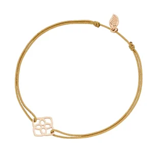 GlĂŒcksbĂ€ndchen Heart Flower, 18 K Rosegold vergoldet,-LEAF Sale