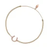 Glücksbändchen Hufeisen, 18 K Rosegold vergoldet,-LEAF Best