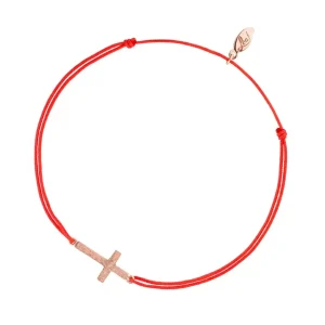 GlĂŒcksbĂ€ndchen Hufeisen, 18 K Rosegold vergoldet,-LEAF New