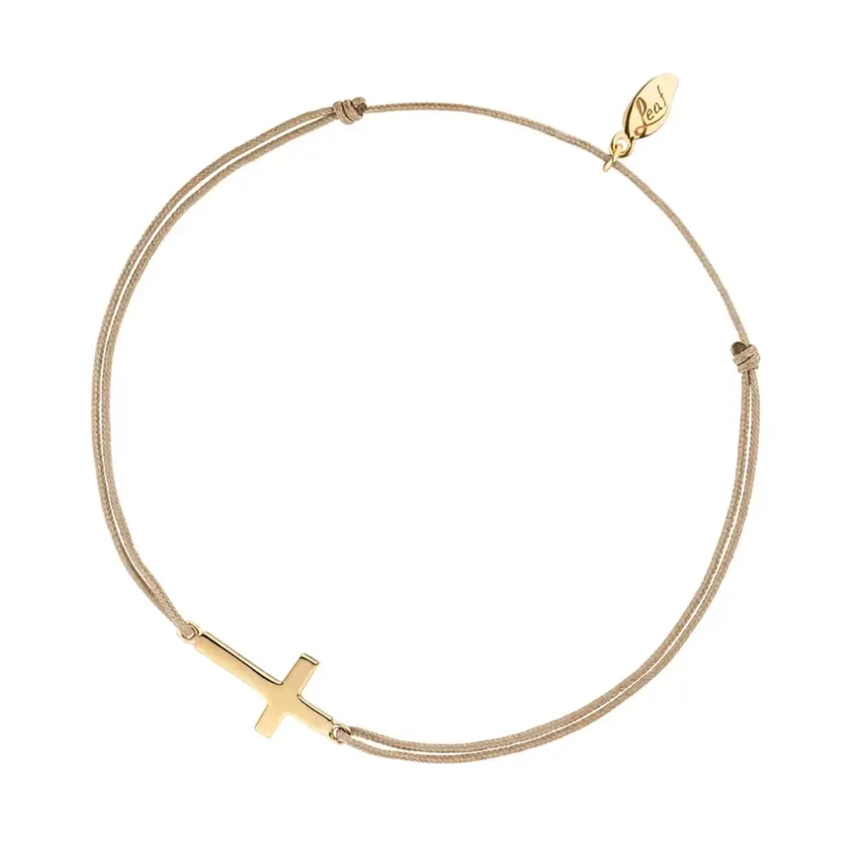 glcksbndchen_kreuz__k_gel_1.webp Glücksbändchen Kreuz, 18 K Gelbgold vergoldet,-LEAF Clearance