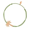 Glücksbändchen Palme, Rosegold vergoldet-LEAF Discount