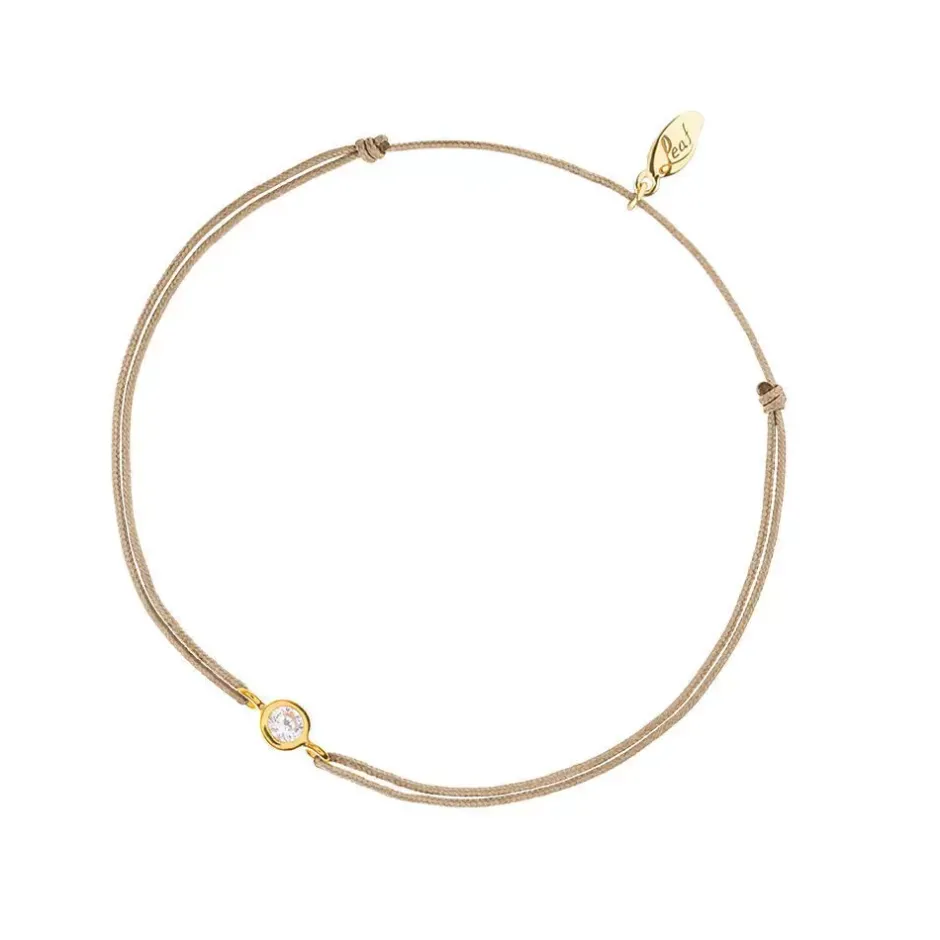 glcksbndchen_pure__k_gelb_0.webp Glücksbändchen Pure, 18 K Gelbgold vergoldet,-LEAF New