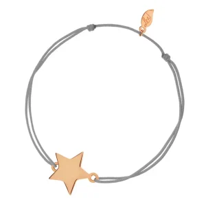 Glücksbändchen Star-Disc, matt, Roségold vergoldet ,-LEAF Hot