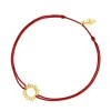 Glücksbändchen Sun Flower, 18 K Gelbgold vergoldet,-LEAF Hot