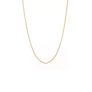 Gliederhalskette, 40 - 45 cm, 18 Karat Rosegold vergoldet-LEAF Online