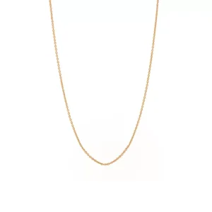 Gliederhalskette, 55 - 60 cm, 18 Karat Rosegold vergoldet-LEAF Sale