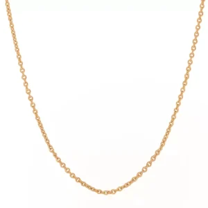 Gliederhalskette, 55 - 60 cm, 18 Karat Rosegold vergoldet-LEAF Sale