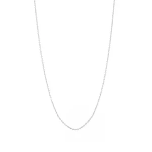 Gliederhalskette, 60 - 65 cm, 925 Sterlingsilber, rhodiniert-LEAF Online