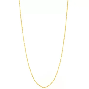 Gliederhalskette, 80 cm, 18 Karat Gelbgold vergoldet-LEAF Hot
