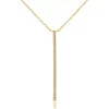 Halskette Bar Diamanten, 18 Karat Gelbgold-LEAF Online