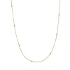 Halskette Beads, 14 Karat Rosegold-LEAF Online