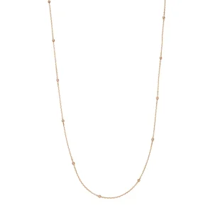 Halskette Beads, 14 Karat Rosegold-LEAF Online