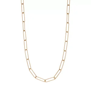 Halskette BIG SQUARE, 18 Karat Rosegold-LEAF Best