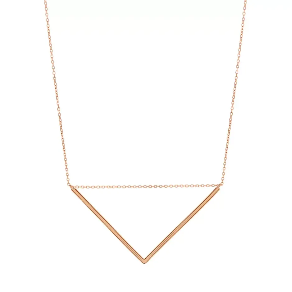 halskette_big_triangle__k_0.webp Halskette Big Triangle, 18 Karat Rosegold vergoldet-LEAF Hot