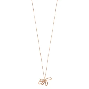 Halskette Blossom, 18 Karat Rosegold vergoldet-LEAF Hot