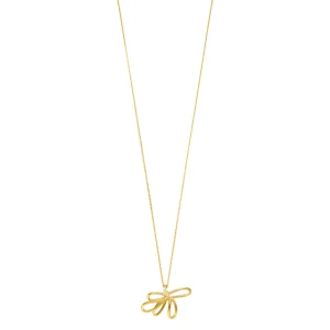 Halskette Blossom, 18 Karat Gelbgold vergoldet-LEAF Outlet