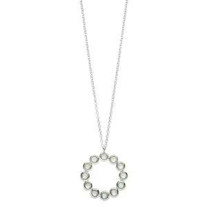 Halskette Bohemian, 925 Sterlingsilber, Aqua Calzedon-LEAF Fashion