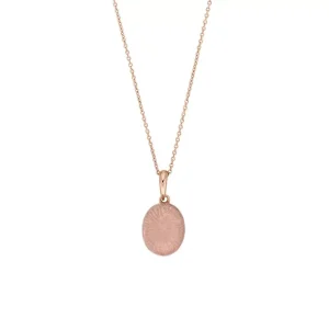 Halskette Cabochon II, 14 Karat Rosegold, Rosenquarz-LEAF Discount