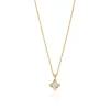 Halskette Cabochon, Mondstein, 14 Karat Gelbgold-LEAF Sale