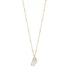 Halskette Canarium Sea Snail, 18 Karat Rosegold vergoldet-LEAF Discount