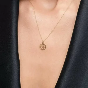Halskette Clover, 14 Karat Gelbgold-LEAF Hot