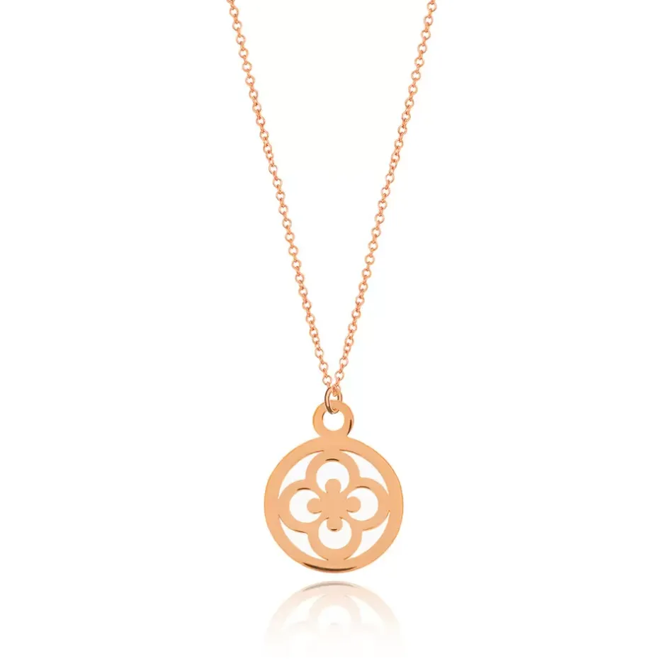 halskette_clover__karat_r_0.webp Halskette Clover, 14 Karat Rosegold-LEAF Online