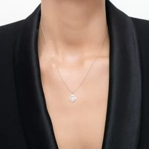 Halskette Clover, 14 Karat Rosegold-LEAF Online