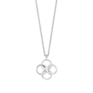 Halskette Clover Charm, 925 Sterlingsilber-LEAF Fashion