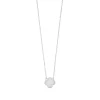 Halskette Clover-Disc, matt, 925 Sterlingsilber-LEAF Hot