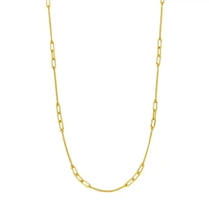 Halskette CUBE II, 18 Karat Gelbgold-LEAF Hot