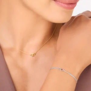 Halskette ETERNAL TOUCH, 14 Karat Weißgold-LEAF Sale