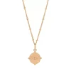 Halskette Evil Eye, 45cm, 18 Karat Rosegold vergoldet-LEAF Outlet