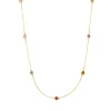 Halskette Fine Gems, 14 Karat Gelbgold-LEAF New