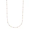 Halskette Flying Gems, Amethyst, 90cm, 18 Karat Rosegold vergoldet-LEAF Fashion
