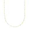 Halskette Flying Gems, Labradorit, 90cm, 18 Karat Gelbgold vergoldet-LEAF New