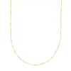 Halskette Flying Gems, Perle, 90cm, 18 Karat Gelbgold vergoldet-LEAF Best