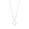 Halskette GENTLE CLOVER, 14 Karat Weißgold-LEAF Online