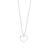 Halskette GENTLE HEART, 14 Karat Weißgold-LEAF Hot