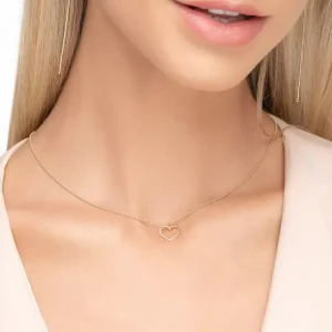 Halskette GENTLE HEART, 14 Karat Gelbgold-LEAF New