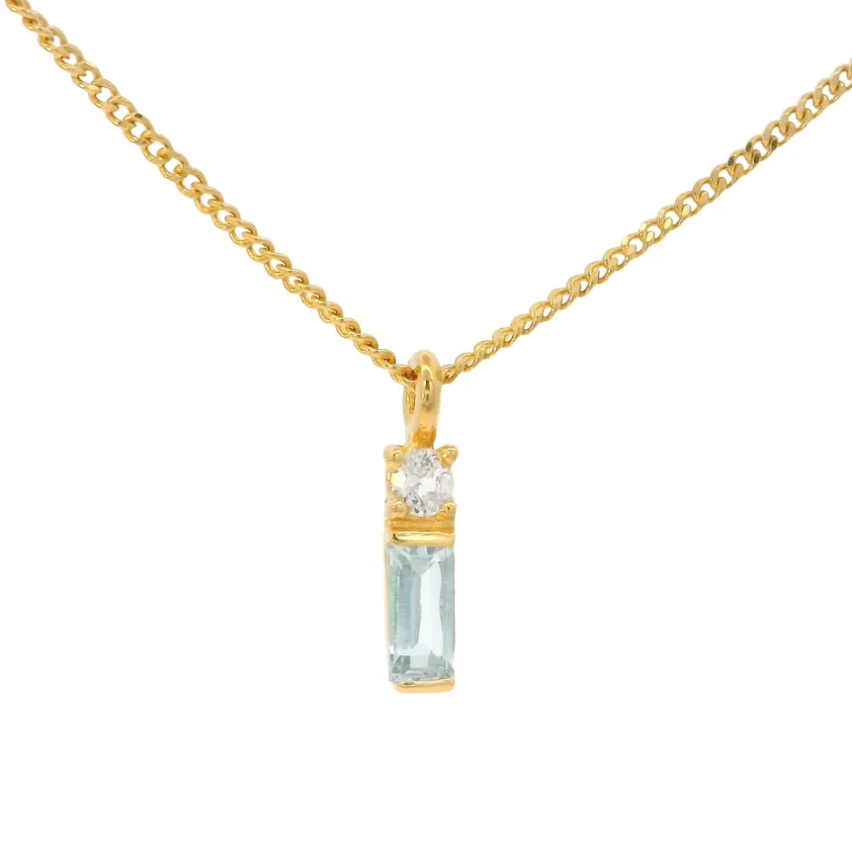 halskette_glamour_bluewhi_1-1.webp Halskette Glamour, Blue/White Topas, 18 Karat Gelbgold vergoldet-LEAF Sale