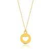 Halskette Heart, 14 Karat Gelbgold-LEAF Sale