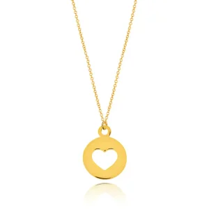 Halskette Heart, 14 Karat Gelbgold-LEAF Sale