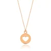 Halskette Heart, 14 Karat Rosegold-LEAF Outlet
