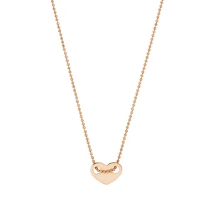 Halskette Heart, 14 Karat Rosegold-LEAF Hot