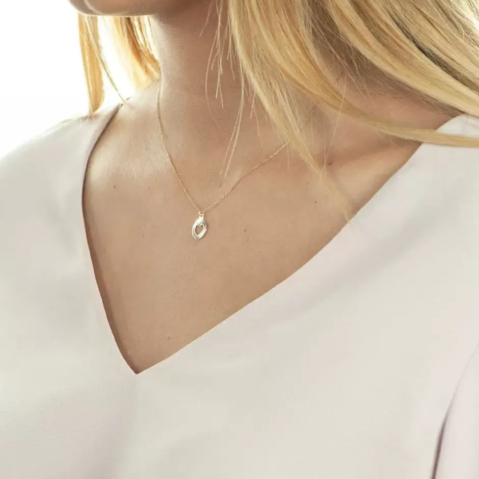 halskette_heart__karat_ro_2-1.webp Halskette Heart, 14 Karat Rosegold-LEAF Outlet
