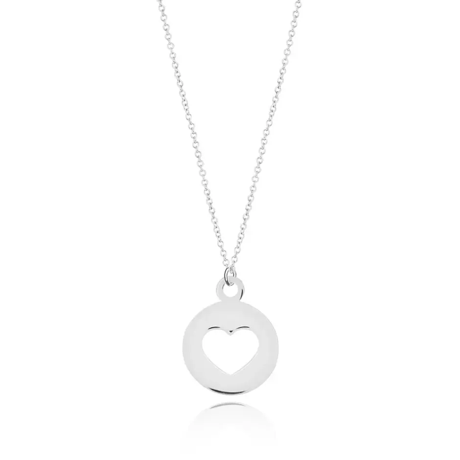 halskette_heart__karat_we_0-1.webp Halskette Heart, 14 Karat Weißgold-LEAF Fashion