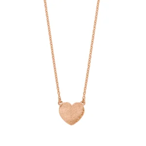 Halskette Heart-Disc, 18 Karat Rosegold vergoldet-LEAF Outlet
