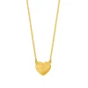 Halskette Heart-Disc, 18 Karat Gelbgold vergoldet-LEAF Outlet
