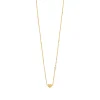 Halskette Herz mit Perle, 18 Karat Gelbgold vergoldet-LEAF Clearance
