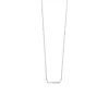 Halskette Horizontal Bar, Diamant, 14 Karat Weißgold-LEAF Best